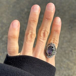 Ring- size 6 or 7 I believe